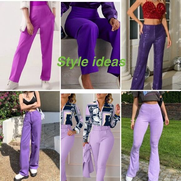 Vintage Levi's Bend Over Dress Pants Women's 6 (vintage 14) purple High-Rise - Picture 14 of 14